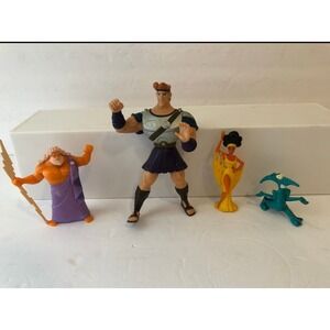 4 Vintage Disney Hercules Figures 1990's